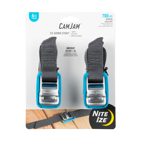 CamJam Tie Down Strap 6 ft - 2 Pack