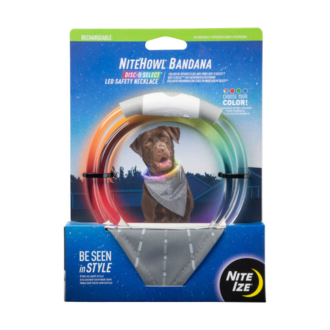 NiteHowl® Bandana Rechargeable LED Safety Necklace