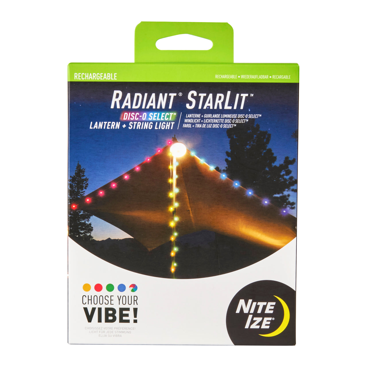 Radiant® StarLit™ Rechargeable Lantern + String Light